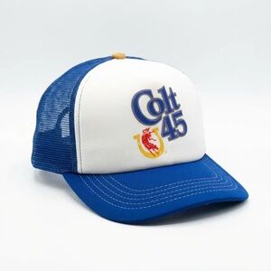 Colt 45 Blue and White Trucker Hat